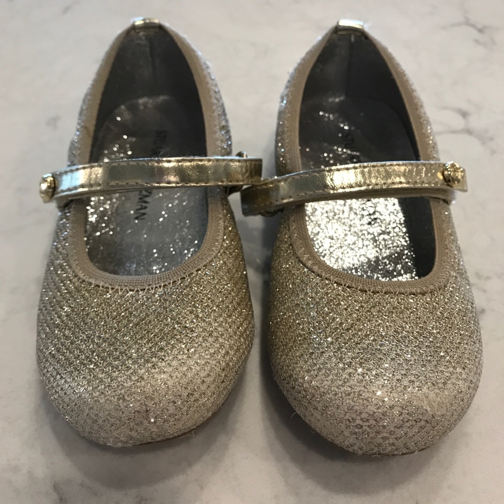 SOLD - Gold Sparkle dress shoes